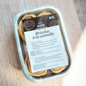 Brioches (4) à la cannelle congelées