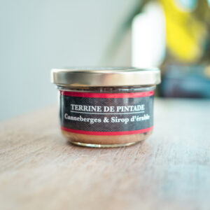 Terrine de pintade (canneberges et sirop d'érable)